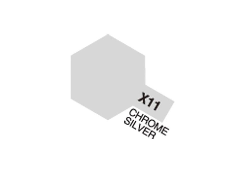 81511 Acrylic Mini X-11 Chrome Silver