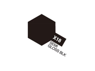81518 Acrylic Mini X-18 Semi Gloss Black