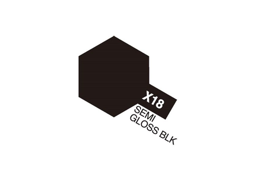 81518 Acrylic Mini X-18 Semi Gloss Black