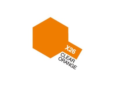 81526 Acrylic Mini X-26 Clear Orange
