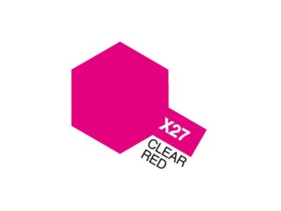 81527 Acrylic Mini X-27 Clear Red
