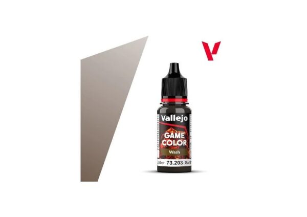 Vallejo Game Color Wash Umber – 17 Ml – Transparante Inkt Voor Schaduwen En Diepte – Voor Miniaturen En Modellen