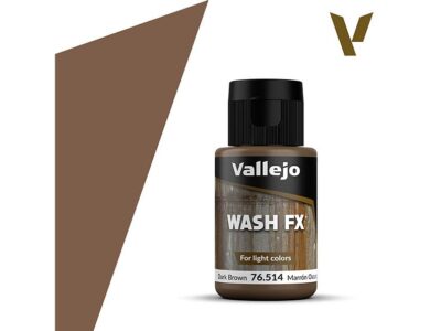 76514 Dark Brown wash