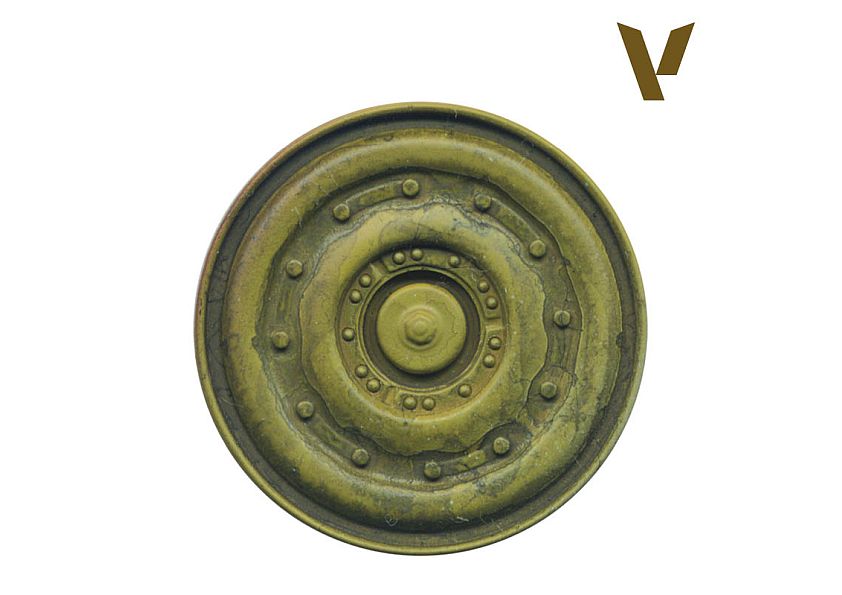 76520 Dark khaki green wash - Billede 2