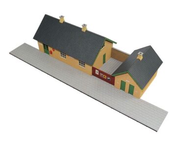 87363  Landstation i gule sten