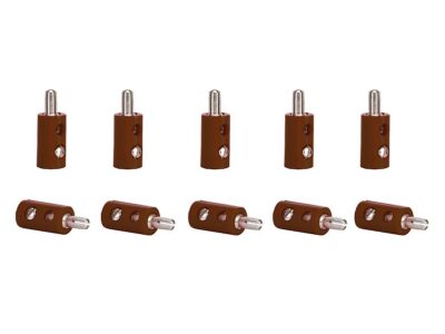 6873  10 stk brune stik