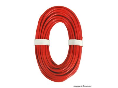 6895  Ledning 0,75 mm² rød