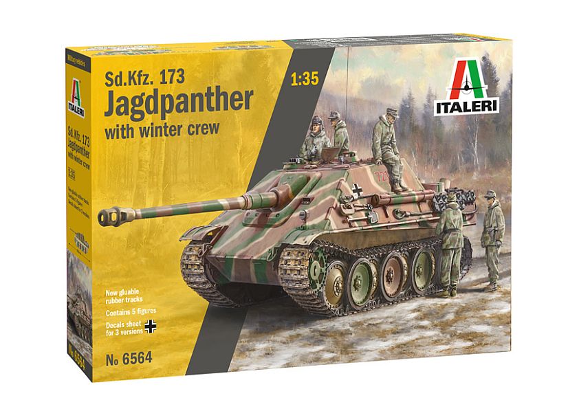 6564 Jagdpanther with winter crew