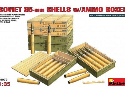 35079 Sovjet 85mm Shells W/Ammo Boxes