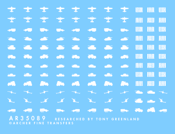 35089 German victory/kill markings (white)