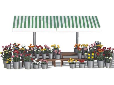 1072 Markedsstand med blomster