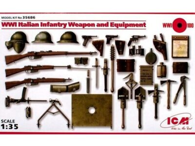 35686 WWI Italian infantry Weapon and Equipment