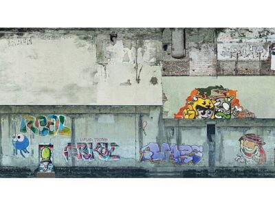 56669  3D-Kartonplade Mur med patinering