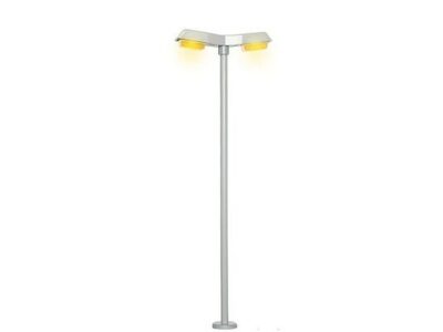6098  Moderne Gadebelysning dobbelt LED gult lys