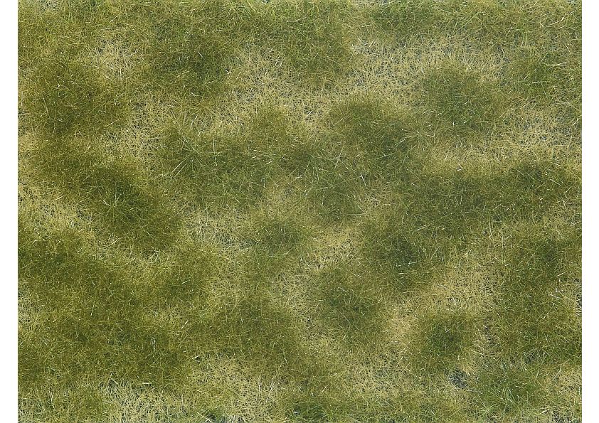 07253 Græsmåtte, løv – grøn/beige, 12 x 18 cm