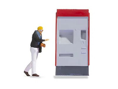 16529 Billetautomat samt person