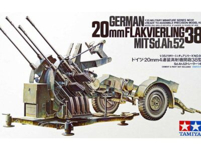 35091  German 20mm Flakvierling 38 mit Sd.Ah.52