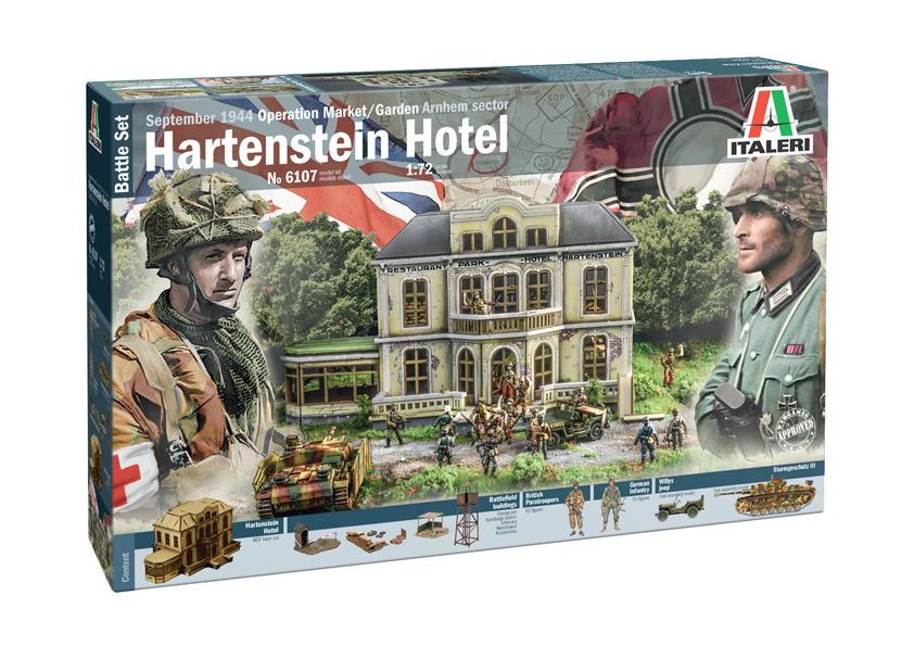 6107 hovedkvarter for den britiske 1. luftbårne division.