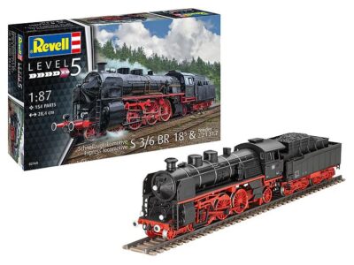 02168 Express lokomotiv S3/6 BR18(5) med Tender 2‘2’T