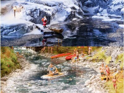 Vand og Sne spor N