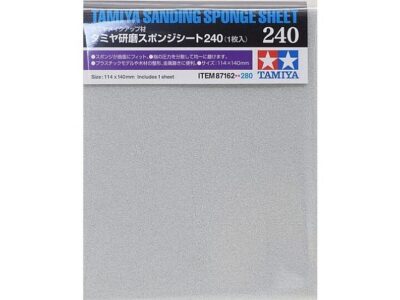 87162 Tamiya Sanding Sponge Sheet 240