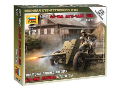 6112 Soviet Anti-Tank Gun 45 mm M1937 (53-K) Art of Tactic