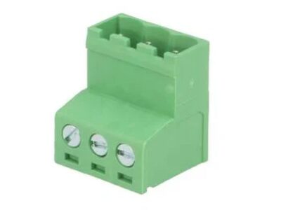 58602 Indstik skrueterminal – 3P han, 5,08mm, 2,5mm², Grøn