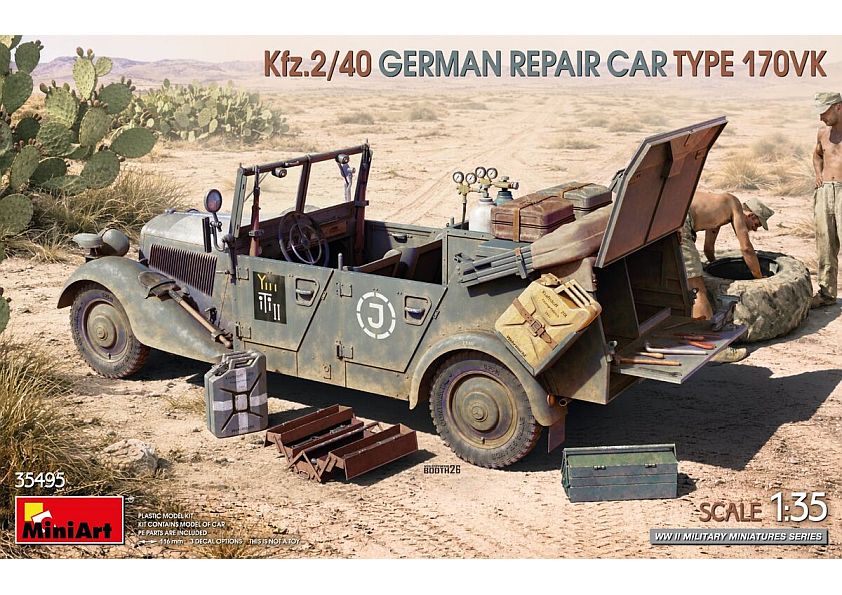 35495 Kfz.2/40 German WWII Repair Car Type 170VK